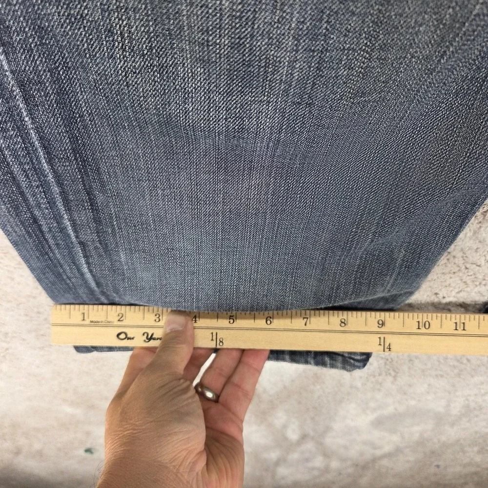 Vintage Levis Blue Star Jeans Mens Blue Buckle Back Honeycomb Zip Fly Fits 32x30